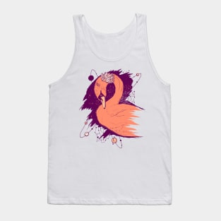 Peach Swan Among The Stars Tank Top